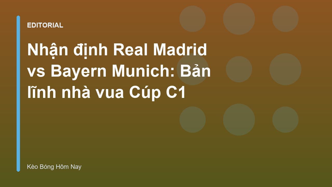 Real Madrid vs Bayern Munich Champions League